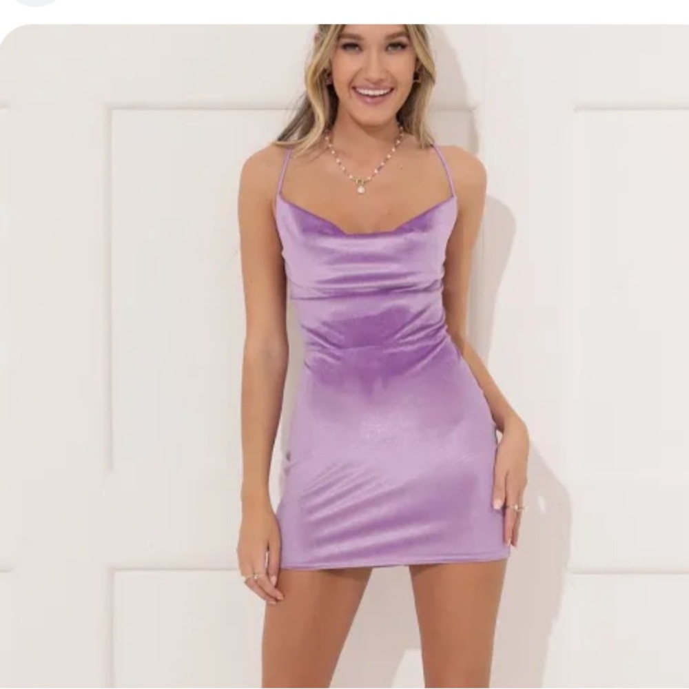 Lucy in the Sky Lavender Mini Dress